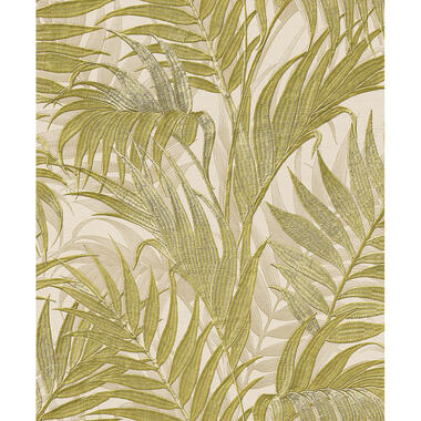 Dutch Wallcoverings - Grace Tropical palm leaf beige/grn - GR322104 product