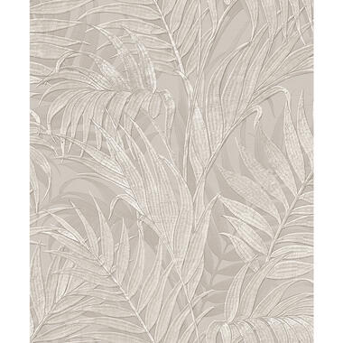 Dutch Wallcoverings - Grace Tropical palm leaf mink - GR322103 product