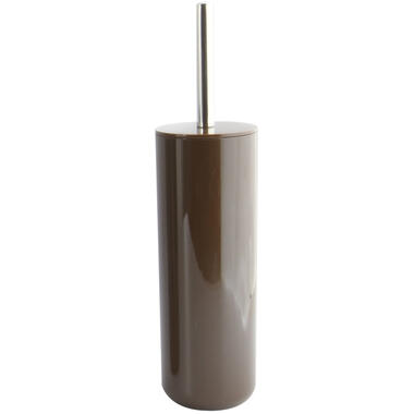 MSV Porto Toilet/wc-borstel houder - kunststof - donkerbruin - 38cm product