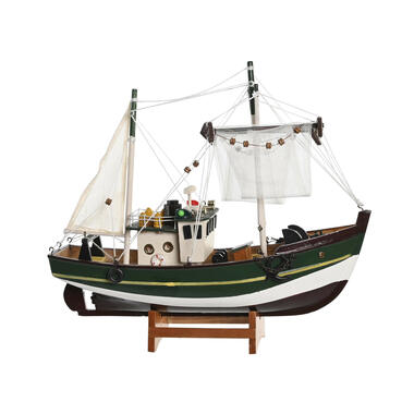 Vissersboot schaalmodel - Hout - 32 x 10 x 28 cm product