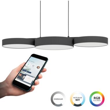 EGLO connect.z Barbano-Z Hanglamp - 82 cm - Zwart/Wit - RGB product