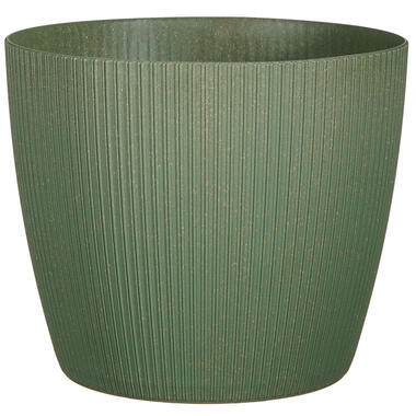 Mica Decorations Plantenpot - kunststof - donkergroen - D25/H21,5 cm product