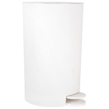 MSV kleine badkamer/toilet pedaalemmer - wit - 3L - 15 x 27 cm product