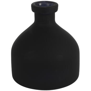 Countryfield Bloemenvaas Low Bottle - mat zwart - glas - H20 cm product