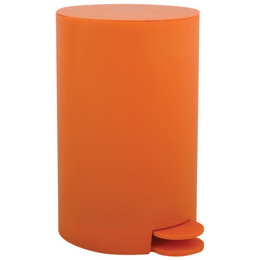 MSV kleine badkamer/toilet pedaalemmer - oranje - 3L - 15 x 27cm product