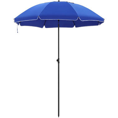Parasol 180 cm diameter, rond / achthoekige strandparasol, met draagtas, blauw product