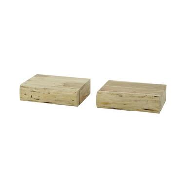 Hoyz - Nachtkastje 1L Tree XS - Massief Acacia Naturel - Set van 2 product