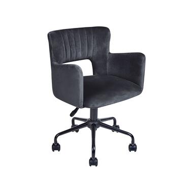 SANILAC - Bureaustoel - Zwart - Fluweel product