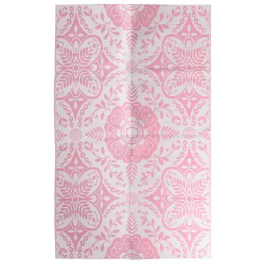 vidaXL Buitenkleed 190x290 cm PP roze product