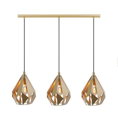 EGLO Carlton Hanglamp - E27 - 80,5 cm - Goud - Staal product