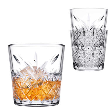 Whisky tumbler glazen - 6x - Timeless serie - transparant - 340 ml product