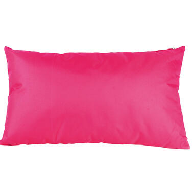 Anna's collection buiten/tuin kussens - fuchsia roze - 30 x 50 cm product