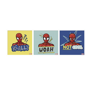 Disney - Canvas set van 3 - Marvel Comics - Spiderman Badges - 3x product
