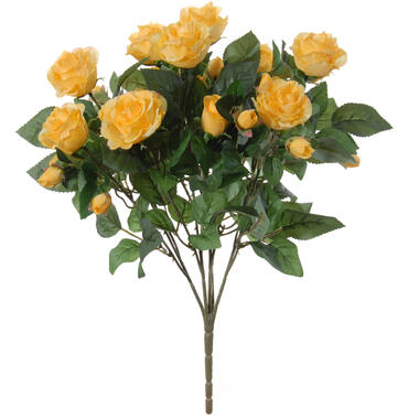 Louis Maes Kunstbloemen boeket rozen - geel - H50 cm product