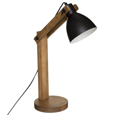 Atmosphera Tafellamp/bureaulamp Design Light Cuba - zwart - 56 cm product