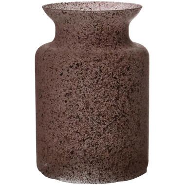 Bloemenvaas Dubai - rood graniet - glas - D14 x H20 cm product