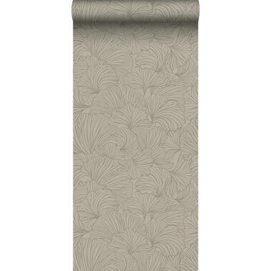 ESTAhome behang - ginkgo bladeren - taupe - 0.53 x 10.05 m - 139615 product