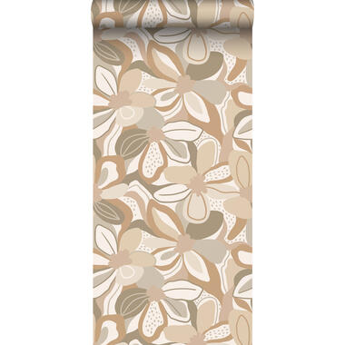 ESTAhome behang - bloemmotief - beige - 50 x 900 cm - 139628 product