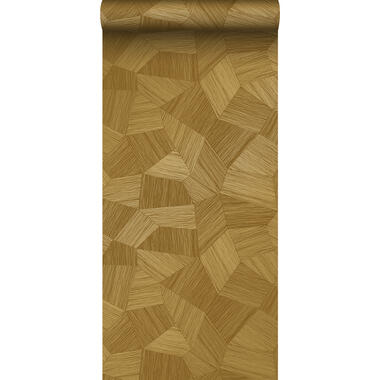 Origin Wallcoverings eco-texture vliesbehang - grafisch 3D motief - warm goud product