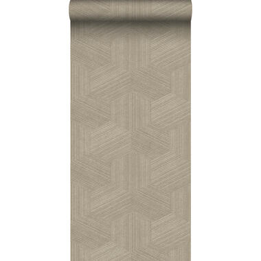 Origin Wallcoverings eco-texture vliesbehang - grafisch 3D motief - beige product