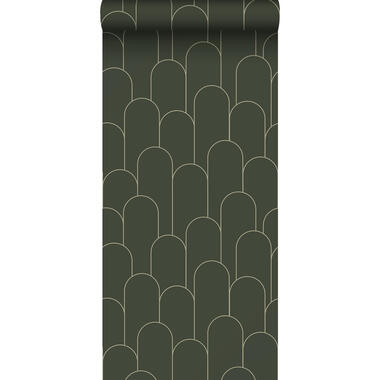 ESTAhome behang - art deco motief - donkergroen - 50 x 900 cm - 139656 product