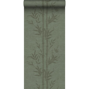 Origin Wallcoverings behang - bamboe - vergrijsd groen - 50 x 900 cm - 347928 product
