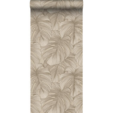 Origin Wallcoverings behang - 3D-motief bladeren - zand beige - 50 x 900 cm product