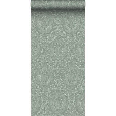 ESTAhome behang - ornamenten - vergrijsd groen - 50 x 900 cm - 139633 product