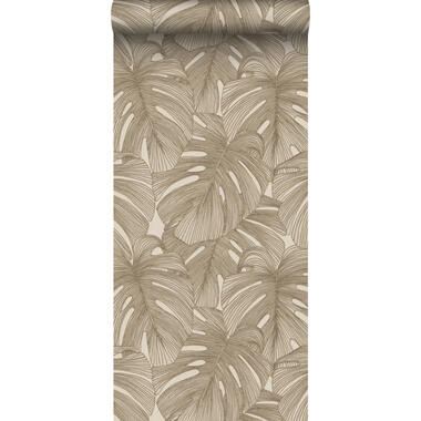 Origin Wallcoverings behang - 3D-motief bladeren - beige - 50 x 900 cm - 347916 product