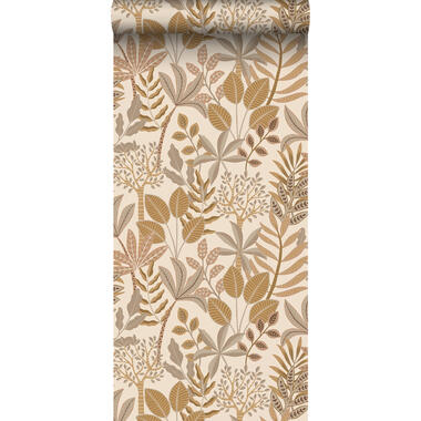 ESTAhome behang - bladeren - beige en zandkleurig - 50 x 900 cm - 139678 product