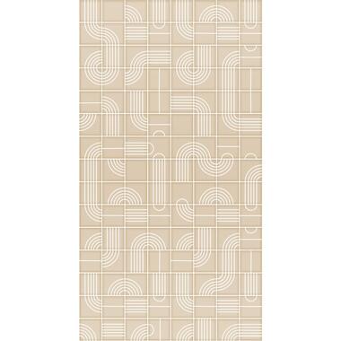 ESTAhome fotobehang - grafisch 3D motief - beige - 150 x 279 cm - 159363 product