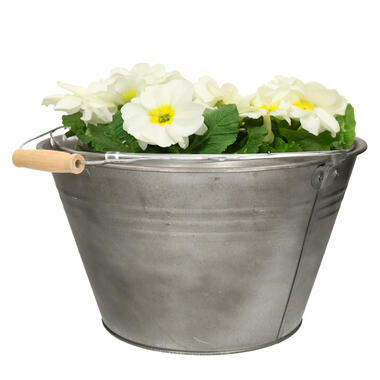 Mega Collections Emmer/plantenpot - zink - D32 x H18 cm product