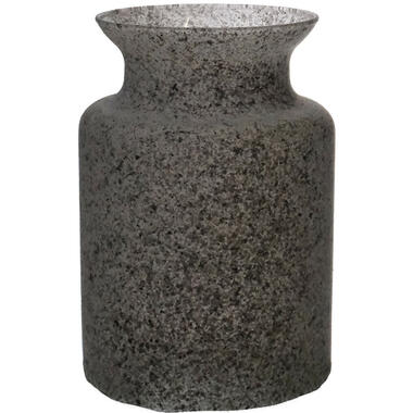 Bloemenvaas Dubai - grijs graniet - glas - D14 x H20 cm product