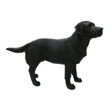 Honden Labrador - beeldje - zwart - 14 cm product