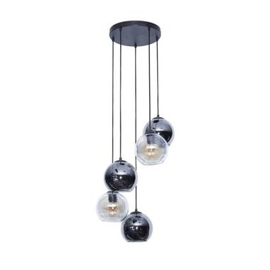 Hoyz - Hanglamp 5L Bubbles Bicolore - Getrapt - Artic zwart product