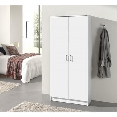 Interiax Opbergkast 'Amelie' 2 deuren en 4 legplanken Wit (180x80x40) product