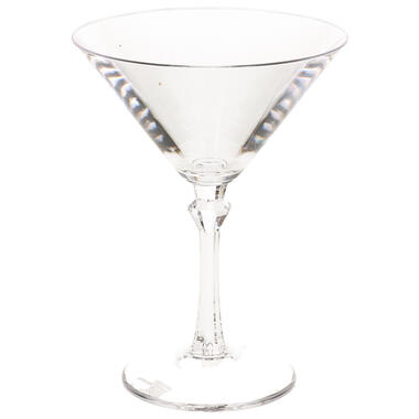 Martini glas - transparant - kunststof - 20 cl/200 ml product