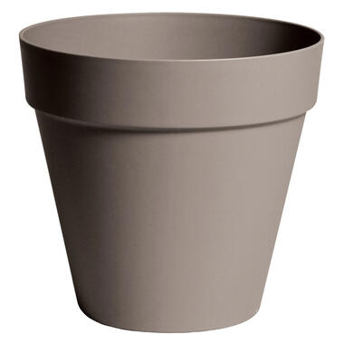 Mega Collections Plantenpot/bloempot - kunststof - taupe - D29 cm product