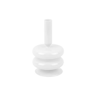 Kandelaar Sparkle Double Ring - Wit - Ø10cm product