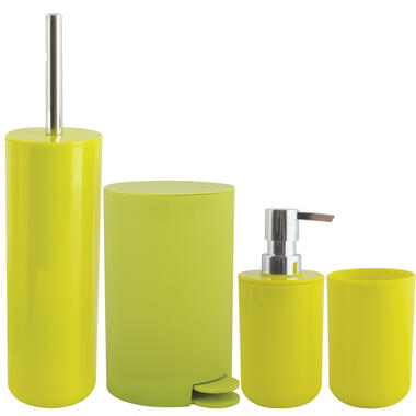 MSV Toiletborstel/pedaalemmer/zeeppompje set Moods - appel/lime groen product