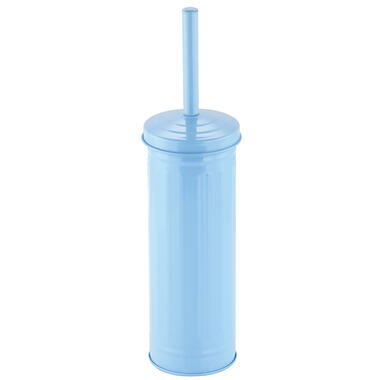 MSV Industrial Toilet/wc-borstel houder - metaal - pastel blauw - 38 cm product