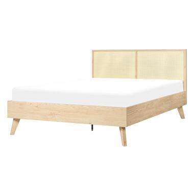 MONPAZIER - Tweepersoonsbed - Lichthout - 140 x 200 cm - Populierhout product