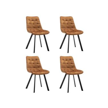 Furnihaus Eetkamerstoelen set van 4 Felix Velvet Geel product