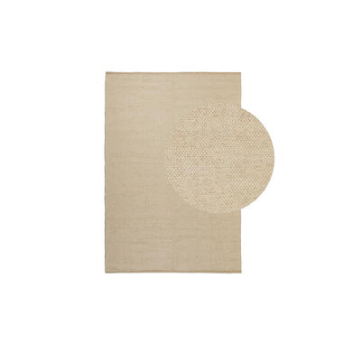 Lifa Living Vloerkleden wol - Camel/White - 140 x 200 cm product