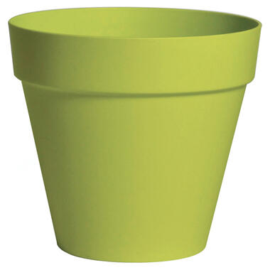 Mega Collections Plantenpot/bloempot - kunststof - lime groen - D26 cm product