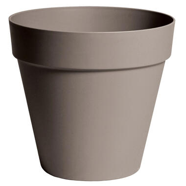 Mega Collections Plantenpot/bloempot - kunststof - bruin - D26 cm product