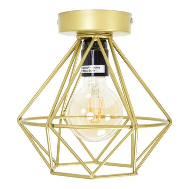 Urban Interiors plafondlamp Wire - 1 lichts - 22 x19 cm - goud product