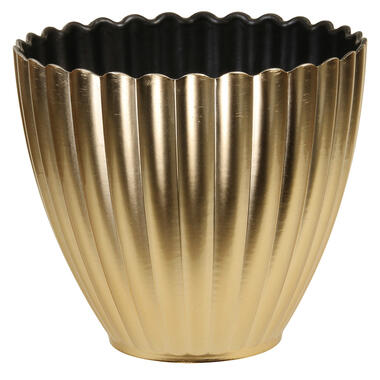 Othmar Plantenpot/bloempot - binnen - kunststof - goud - D16 x H13 cm product