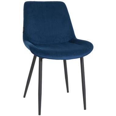 CLP Eetkamerstoel Victoria - Fluweel - blauw product