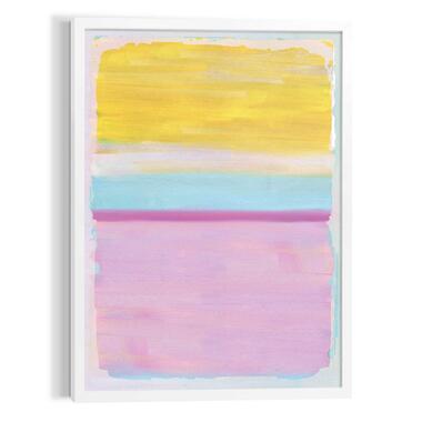 Schilderij - Colourful Squares - 70x50 cm Hout product